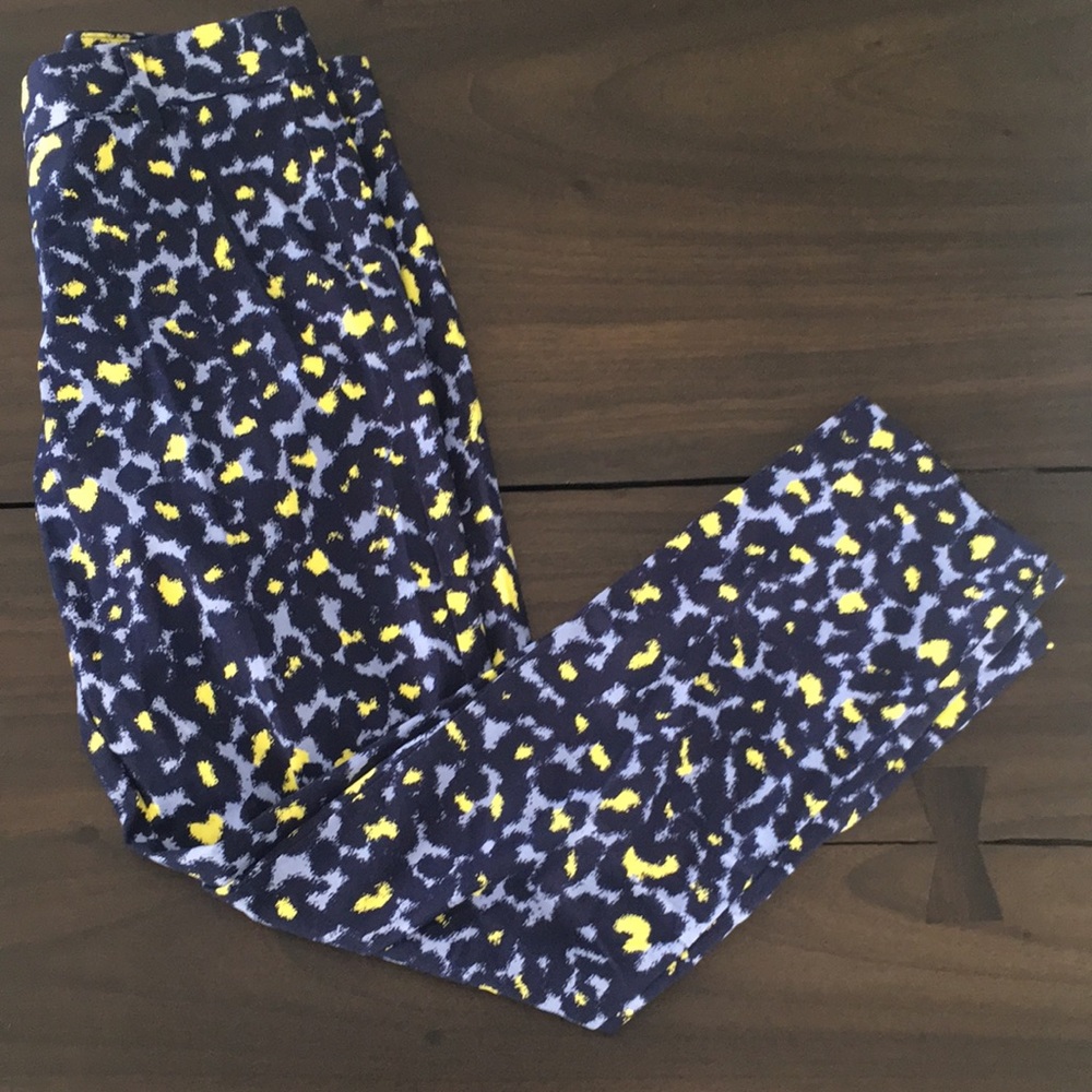 Gap Slim Cropped Stretch Cheetah Pants
